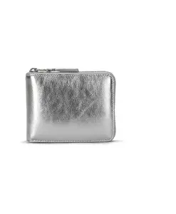 Серебряный кошелек на молнии с отделениями для карт. Comme Des Garã§Ons, серый