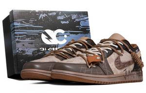 Баскетбольные кроссовки Air 1 Vintage Men Low-Top Brown/Tan/Black Jordan