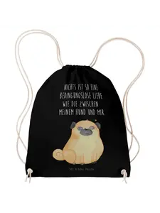 Спортивная сумка Mr & Mrs Panda Sportbeutel Mops, черный