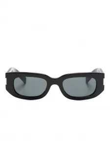 Солнцезащитные очки SL 697 в прямоугольной оправе Saint Laurent Eyewear, черный