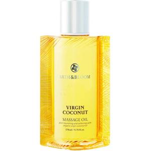 Эфирное масло для массажа Lemongrass снимающее усталость 170 мл BATH&BLOOM, coconut hydrating massage essential oil 170ml