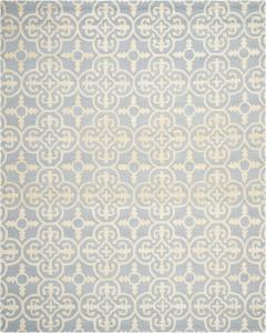 Ковер SAFAVIEH, 305 x 427 см, Cambridge Collection, Light Blue & Ivory, ручной работы из марокканской шерсти, идеален для помещений с высокой проходимостью в гостиной, спальне (CAM133A)