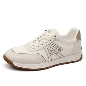 AOKANG Абрикосово-белые мужские дышащие низкие повседневные кроссовки устойчивые к истиранию, цвет Apricot White