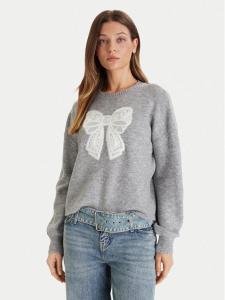 Свитер regular fit Ivory 10342072 Vero Moda, серый