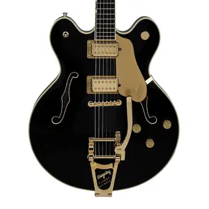 Gretsch Broadkaster LX с центральным брусом и системой String-Thru Bigsby - черный
