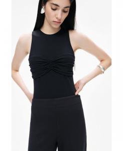 Женский боди с перекрученным декором NOCTURNE, Black