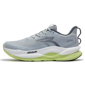 361° Кроссовки для бега Fiery Red 5 с низким верхом, противоскользящие, износостойкие, мужские, фотоново-серые с светло-фруктово-зеленым