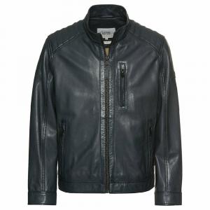 Кожаная куртка Camel Active Mit Aufgesetzten Taschen, темно-синий