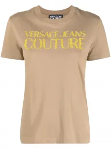 Футболка с логотипом Versace Jeans Couture, нейтральный