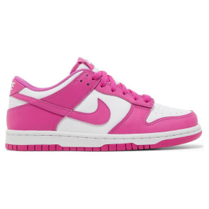 Кроссовки Nike Dunk Low GS Active Fuchsia, белый/розовый