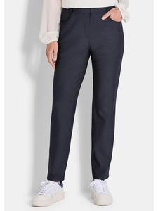 GOLDNER Укороченный размер: брюки на резинке, узкие эластичные брюки 7/8 LOUISA темно-синего цвета