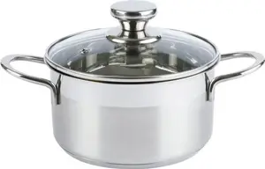 Кастрюля диаметром около 16 см, нержавеющая сталь Axentia