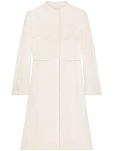 Courrèges пальто Heritage с логотипом, нейтральный цвет