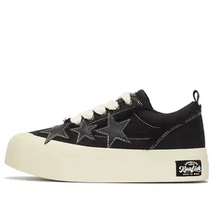 Кроссовки KAALIXTO Skateboarding Canvas Low 'Black Leather'