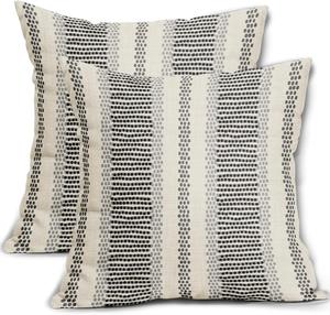 Набор из 2 наволочек eikunn, белый/черный