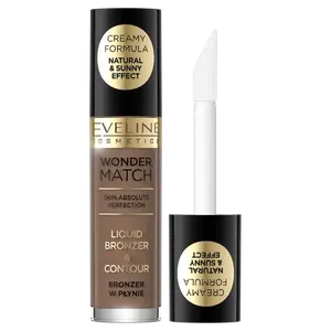 Жидкий бронзер для лица 02, 4,5 мл Eveline Cosmetics Wonder match, цвет 02