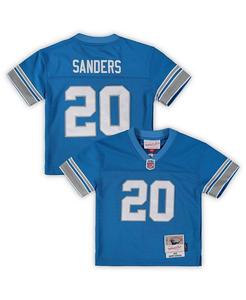 Джерси для новорожденных Barry Sanders Blue Detroit Lions 1996, вышедшая на пенсию Legacy Джерси Mitchell & Ness, синий