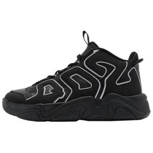 QIAODAN Нескользящие износостойкие высокие кроссовки для скейтбординга, мужские, черные, серебристые