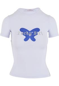 Футболка Felicious Shirt Lucky Girl, белый