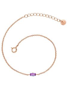 Glanzstücke München Браслет из стерлингового серебра с кубическим цирконием в оправе из розового золота