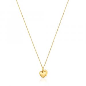 Колье Tous Flechazo Double-Heart, золото