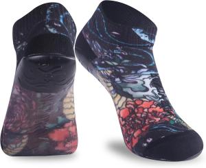 RANDY SUN Пляжные носки для песка с быстросохнущей подошвой, дышащие бесшовные йога-носки с подошвой из ТПЭ, для босых ног, черный