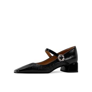 Туфли Мэри Джейн на массивном каблуке Women's Shesrim, черный