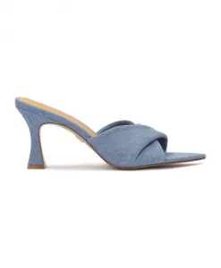 Джинсовые мюли с острыми носами Kazar, синий