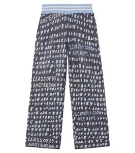 Жаккардовые спортивные штаны Scotch & Soda Kids, Charcoal Art