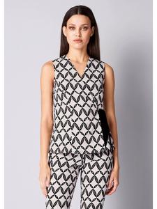 Alba Moda Блузка с запахом, бежевого цвета