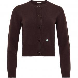 Вышитый кардиган JW Anderson, коричневый