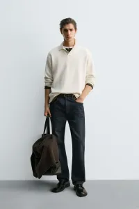 Zara Мягкая трикотажная рубашка-поло