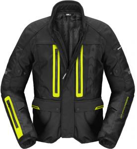 Водонепроницаемая текстильная мотоциклетная куртка Spidi traveler 3 evo h2out, Black/Yellow