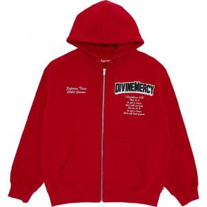 Толстовка  Supreme Salvation Zip Up, красный