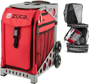 Сумка-вкладыш ZUCA "Chili Sport" с серой рамой, мигающими колесами и комплектом для упаковки флаеров