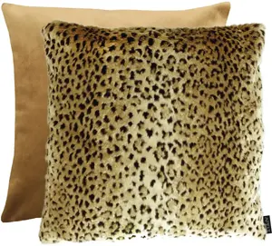 АПЭЛТ декоративная подушка "Лейла", двусторонний чехол без наполнения, 1 шт APELT 66х66 см, коричневый/желтый