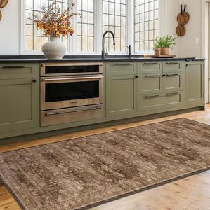 Ковровая дорожка Hazo Haus для кухни, 61х183 см, коричневый