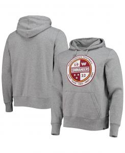 Мужская толстовка с капюшоном '47 grey washington commanders imprint headline pullover '47 Brand, серый