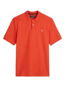 Marc O'Polo рубашка поло с вышитым логотипом, красный