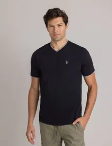 Футболка U.S. Polo Assn Double V-neck, черный