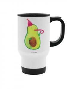 Mr. & Mrs. Panda Термокружка с авокадо, праздник без слов, белого цвета