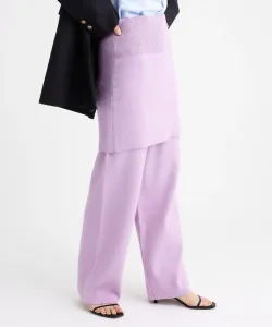 Юбка из хлопкового кашемира Babylone, цвет Lavender 95