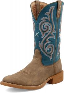 Женские ботинки Twisted X Tech X 11" с широкой квадратной ноской, с технологией CellStretch и Tech X, Bomber & Stormy Blue