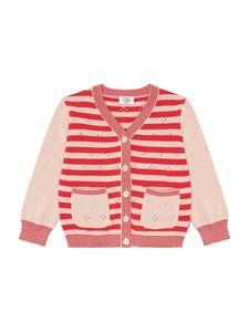 Hust & Claire Вязаный кардиган 'Camilla' в красном цвете