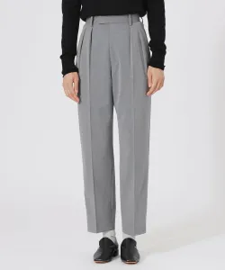 Зауженные брюки с супер-складкой и защипами Loveless, цвет Gray