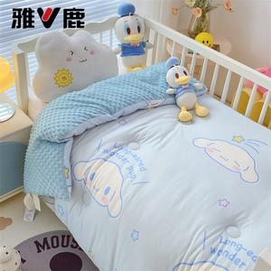 Yalu Детское одеяло 120х150 см, молочный флис, вес 1 кг, A-класс, мягкое