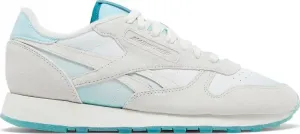 Кроссовки madwoman x classic leather 'chalk thirsty blue' Reebok, белый