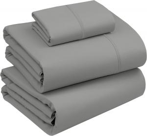 Комплект постельного белья Ruvanti, 3 предмета, 168х260/100х203/51х76 см, темно-серый