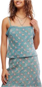 Топ Free People Bali Margot Top, Mineral Blue Combo