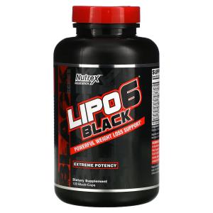 Nutrex Research LIPO-6 Black экстремальная эффективность, 120 черных капсул